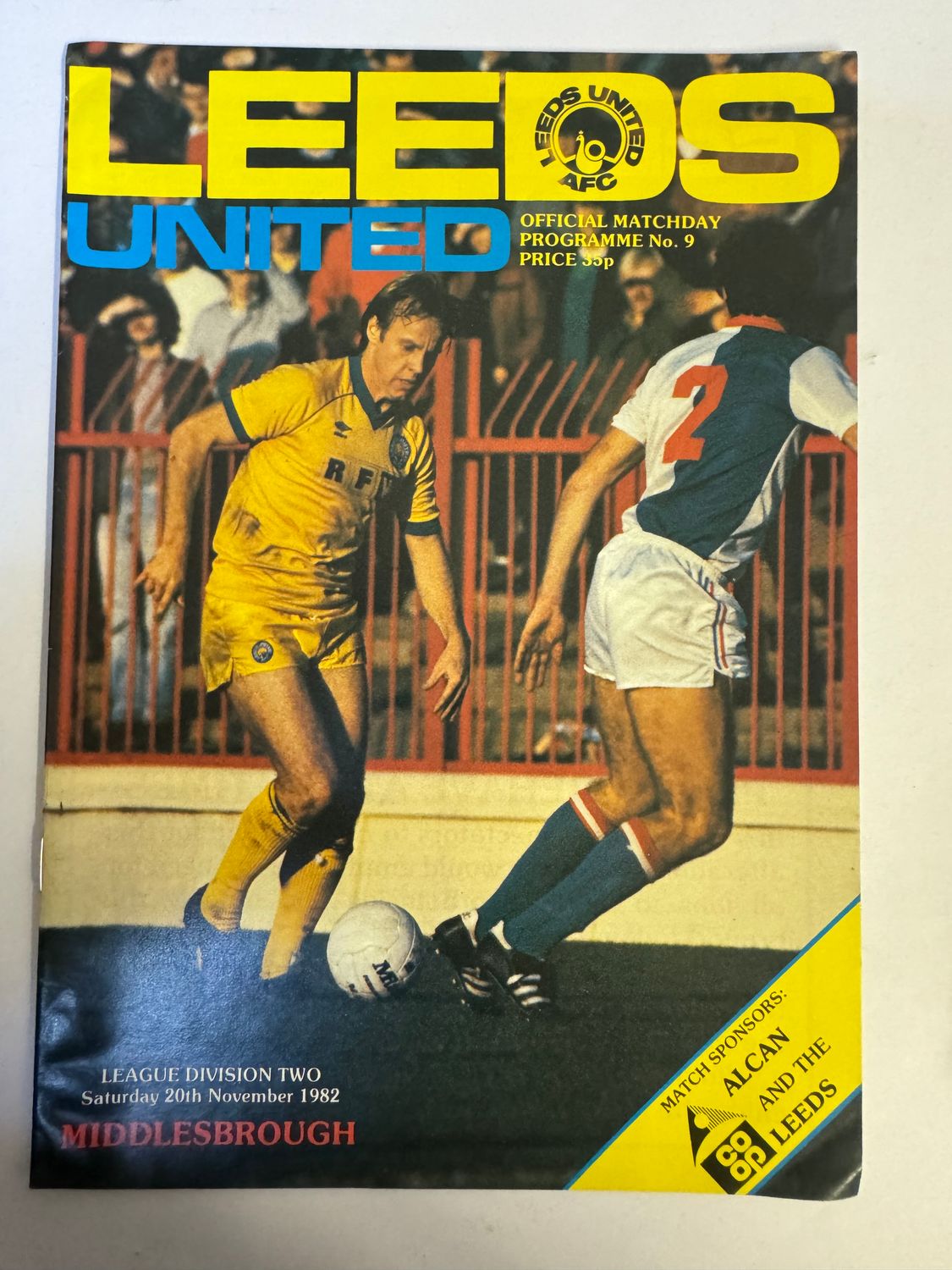Leeds United v Middlesbrough - 20/11/82