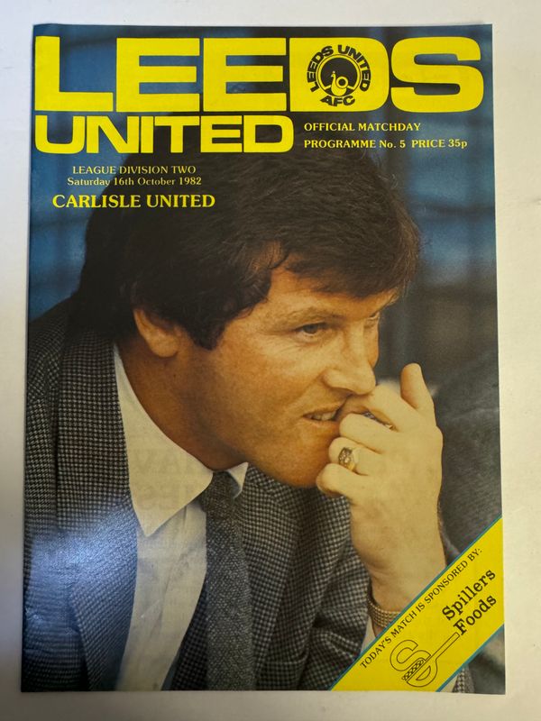 Leeds United v Carlisle - 16/10/82