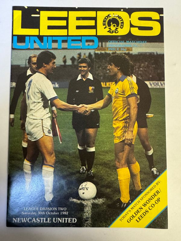 Leeds United v Newcastle - 30/10/82