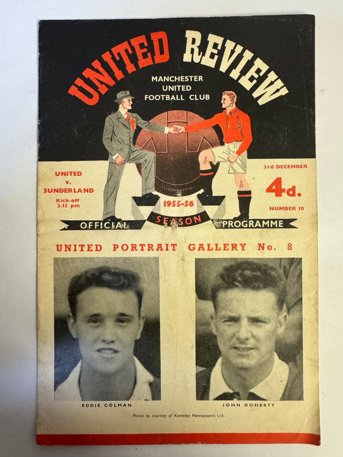 Manchester United v Sunderland - 3/12/55
