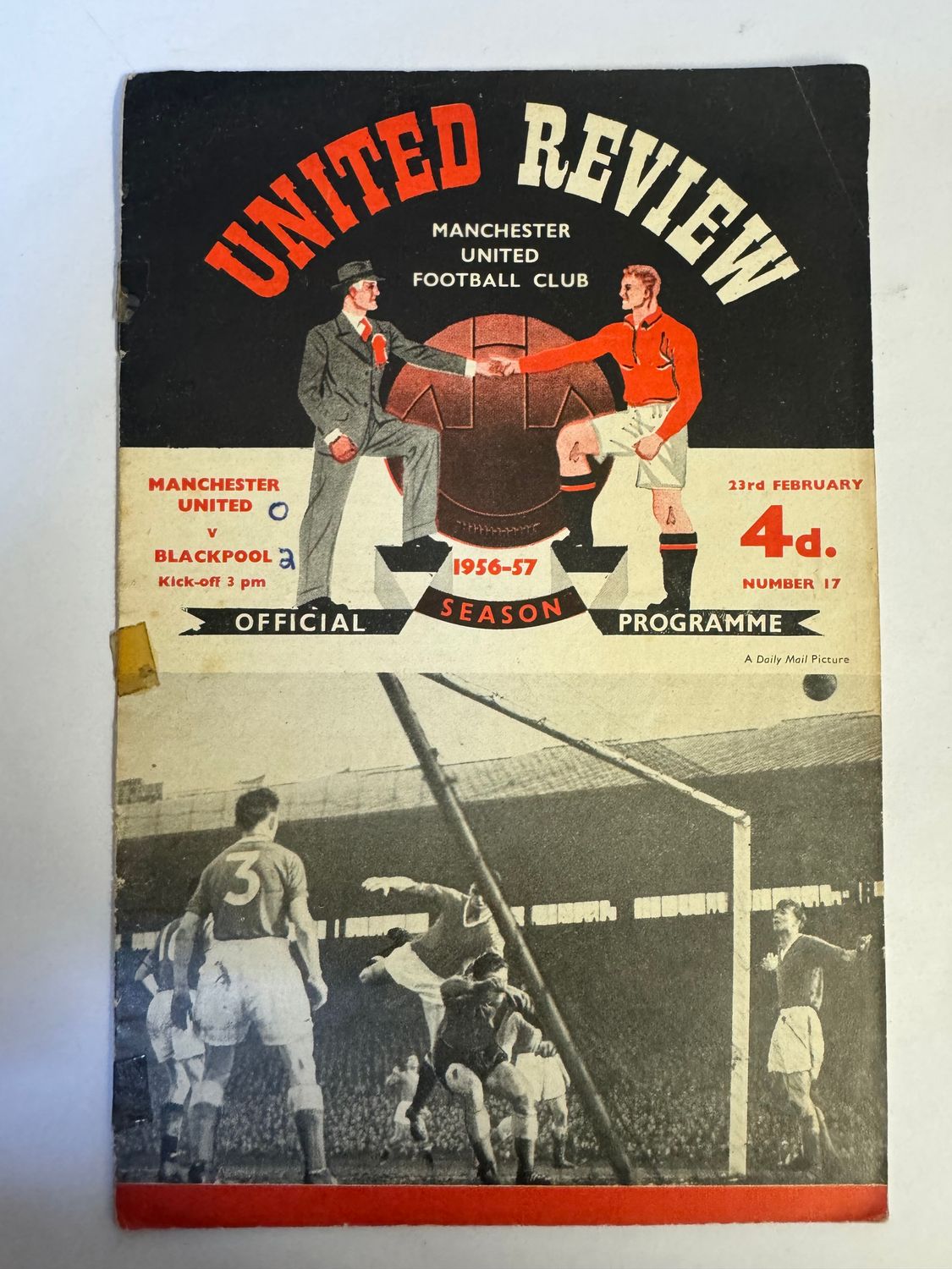 Manchester United v Blackpool - 23/2/57