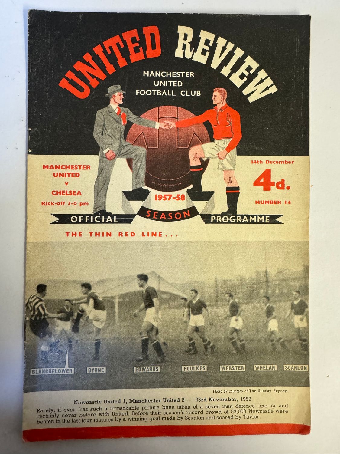 Manchester United v Chelsea - 14/12/57