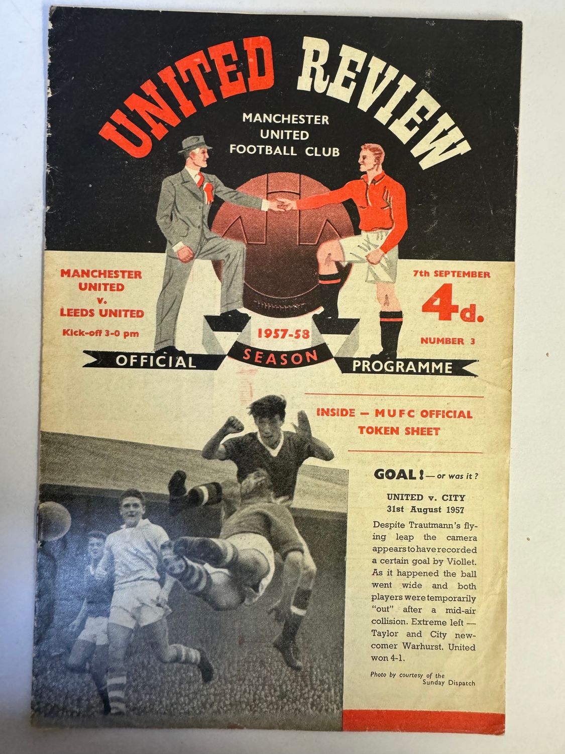 Manchester United v Leeds - 7/9/57