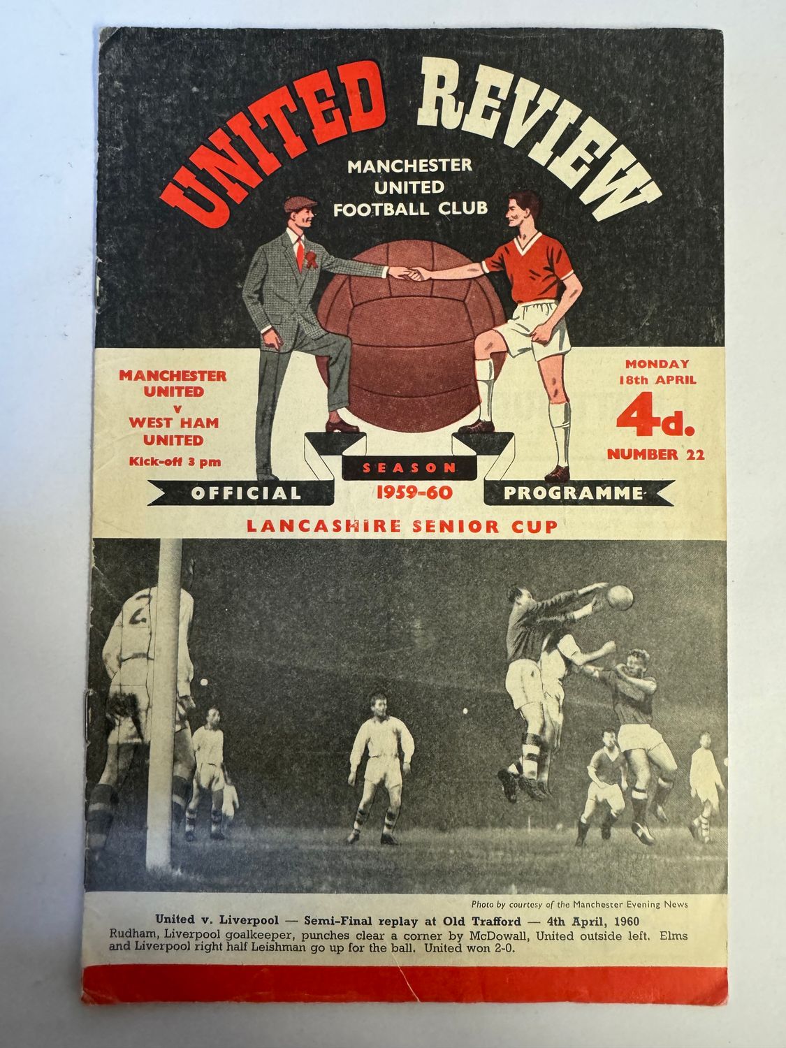 Manchester United v West Ham - 18/4/60