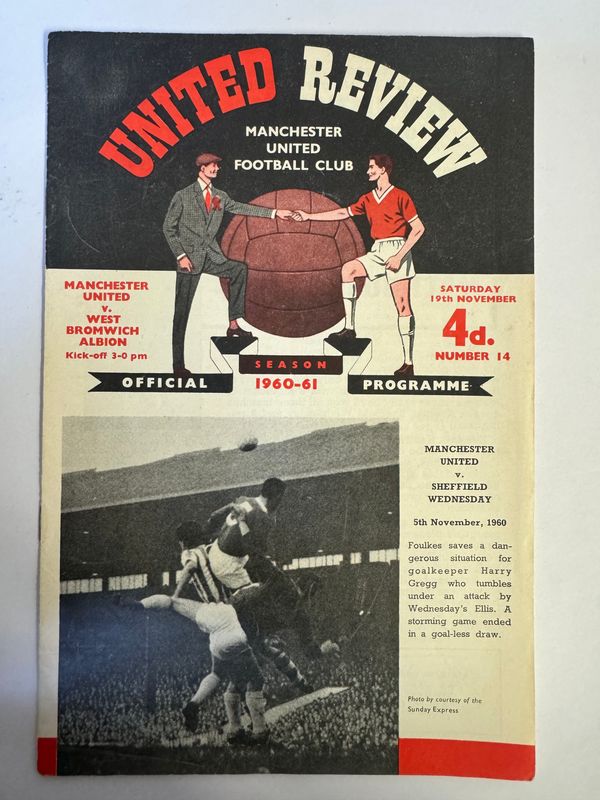 Manchester United v WBA - 19/11/60