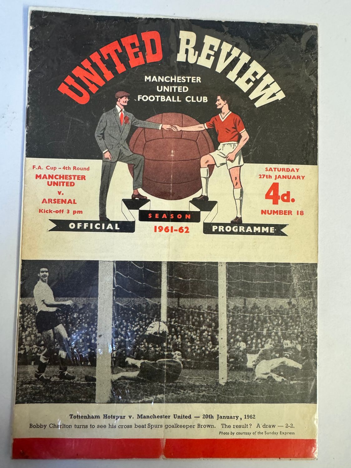 Manchester United v Arsenal - 27/1/62
