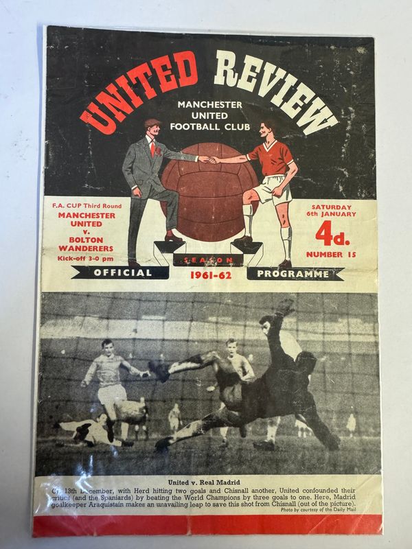 Manchester United v Bolton - 6/1/62