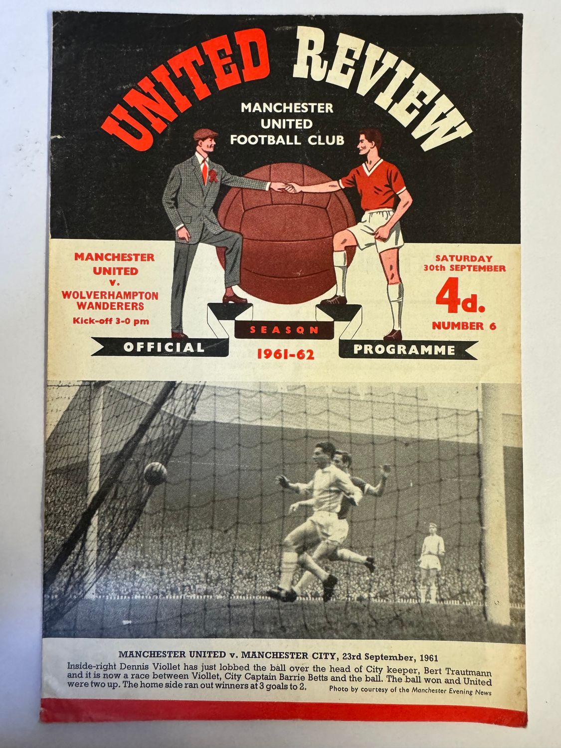 Manchester United v Wolves - 30/9/61