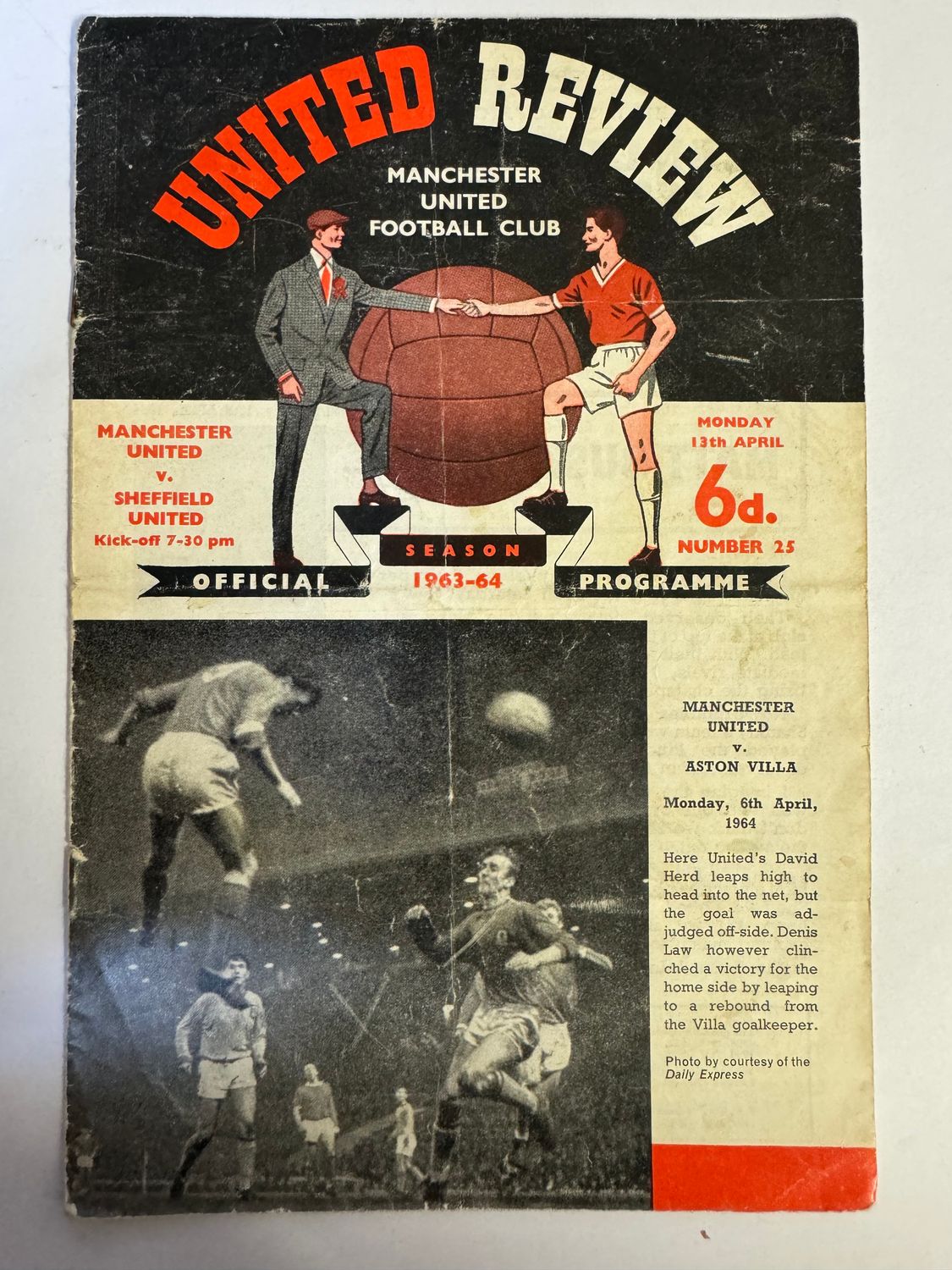 Manchester United v Sheffield Utd - 13/4/64