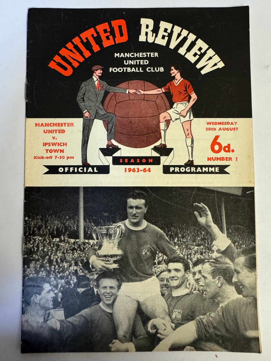 Manchester United v Ipswich - 28/8/63
