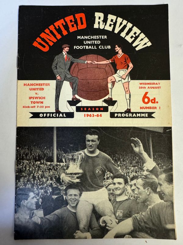 Manchester United v Ipswich - 28/8/63