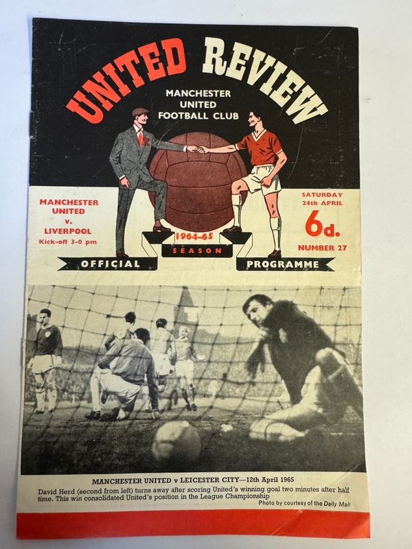 Manchester United v Liverpool - 24/4/65