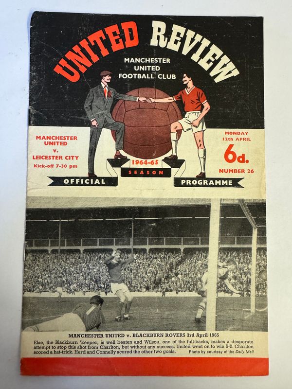 Manchester United v Leicester - 12/4/65