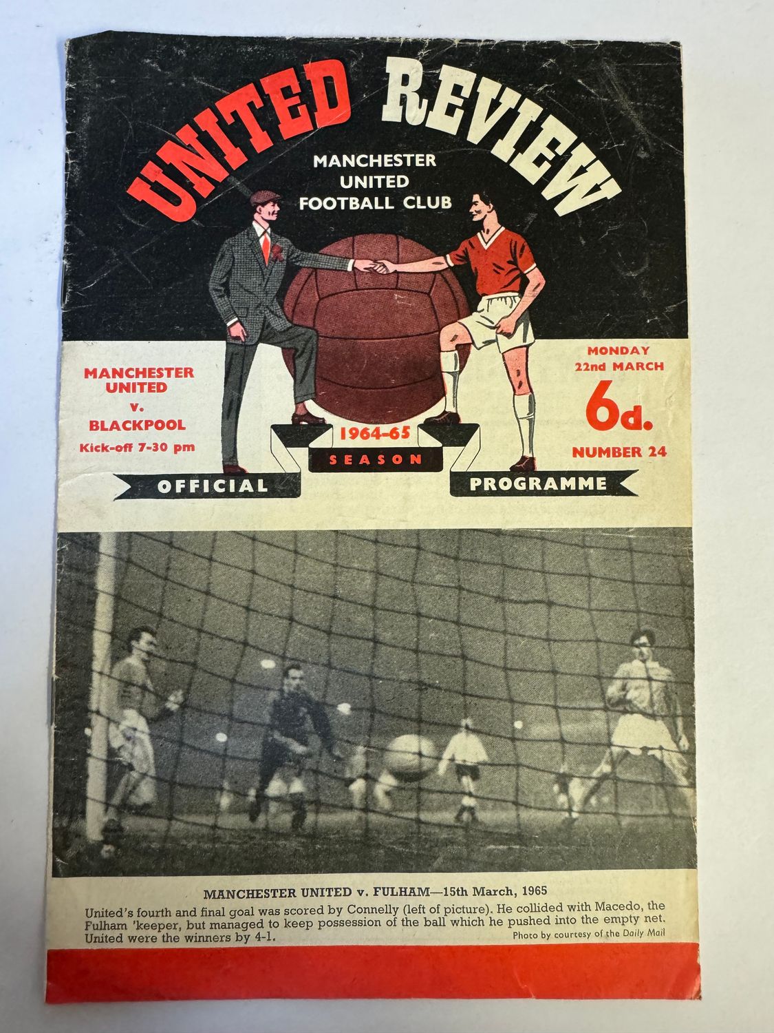 Manchester United v Blackpool - 22/3/65