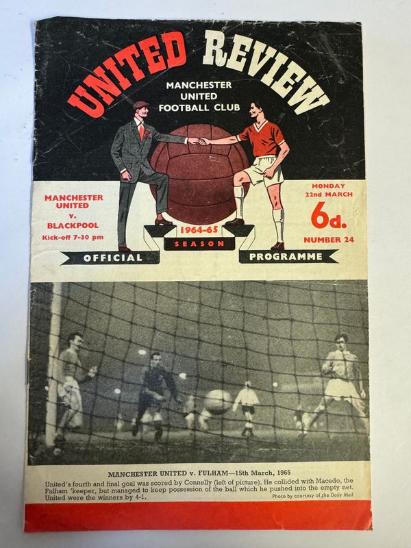 Manchester United v Blackpool - 22/3/65