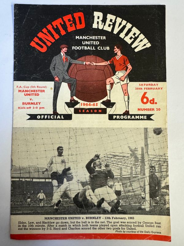 Manchester United v Burnley - 20/2/65