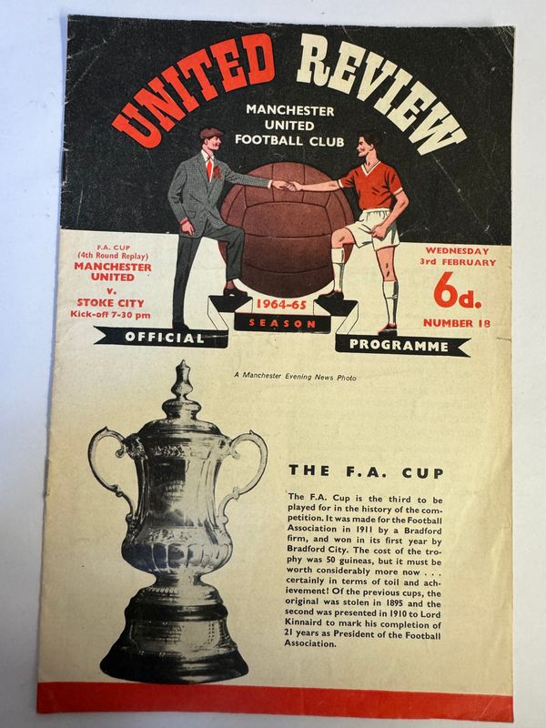Manchester United v Stoke - 23/1/65