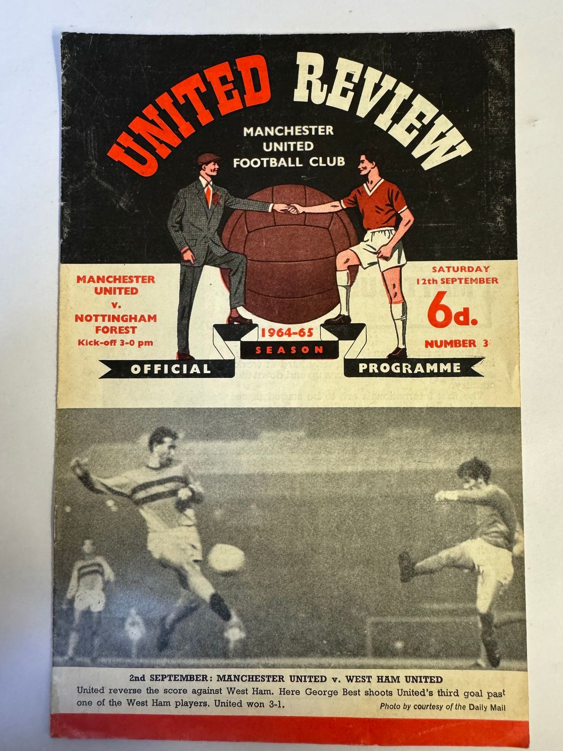 Manchester United v Nottingham Forest - 12/9/64