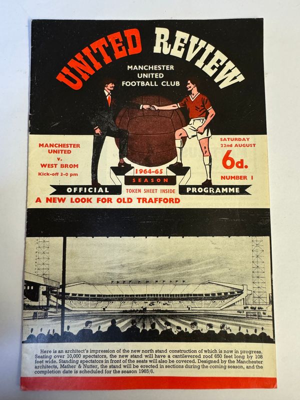 Manchester United v WBA - 22/8/64