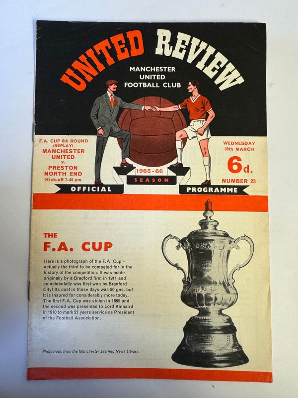 Manchester United v Preston - 30/3/66