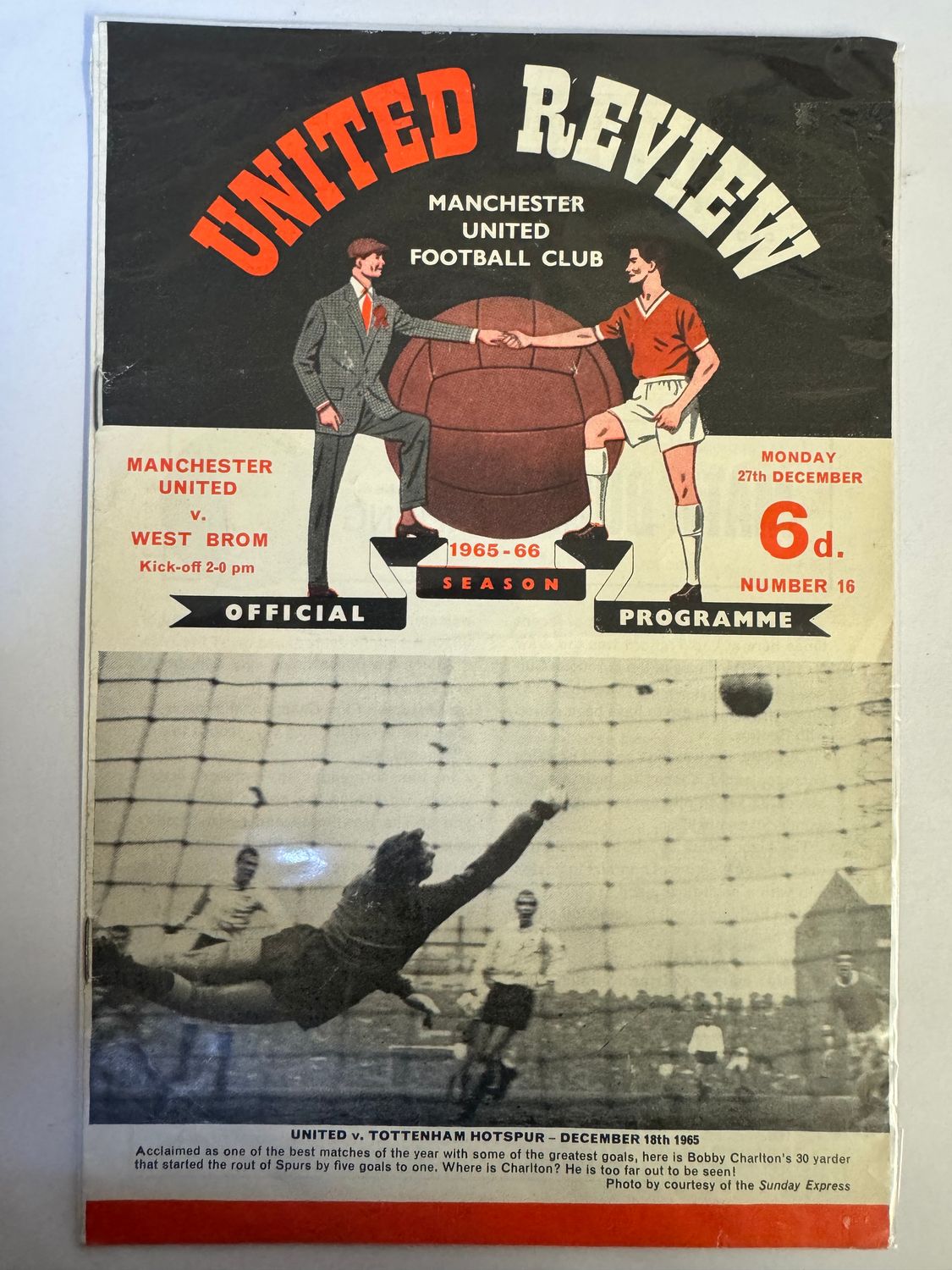 Manchester United v WBA - 27/12/65