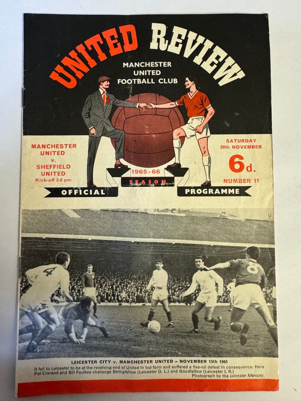Manchester United v Sheffield United - 20/11/65