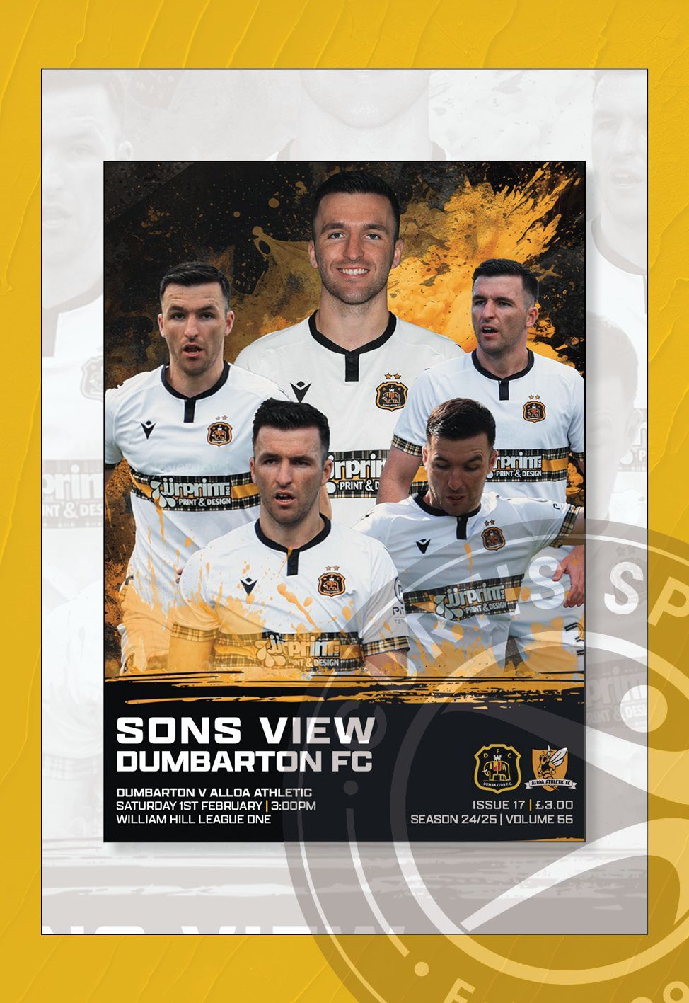 Dumbarton v Alloa Athletic - 01/02/25