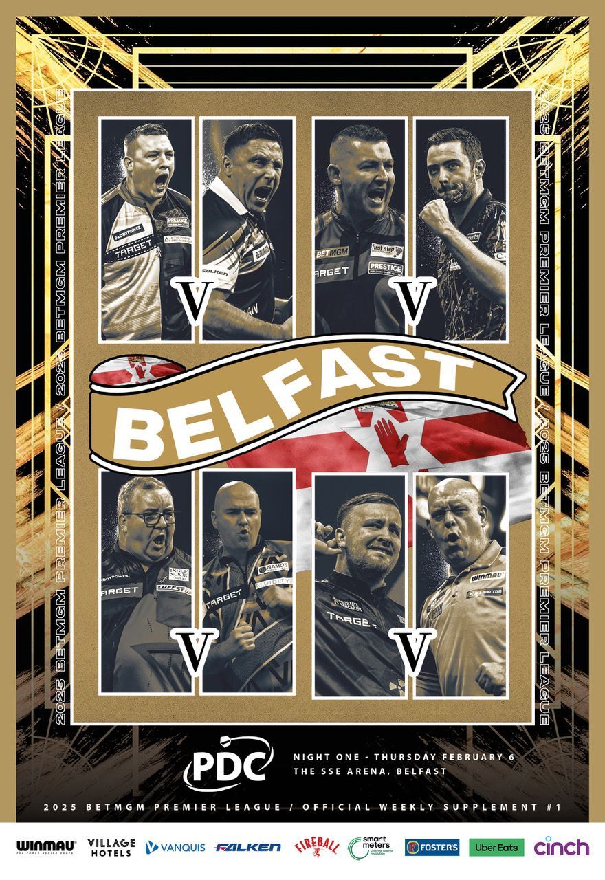 2025 PDC BetMGM Premier League Darts - Week 1 Supplement (Belfast)