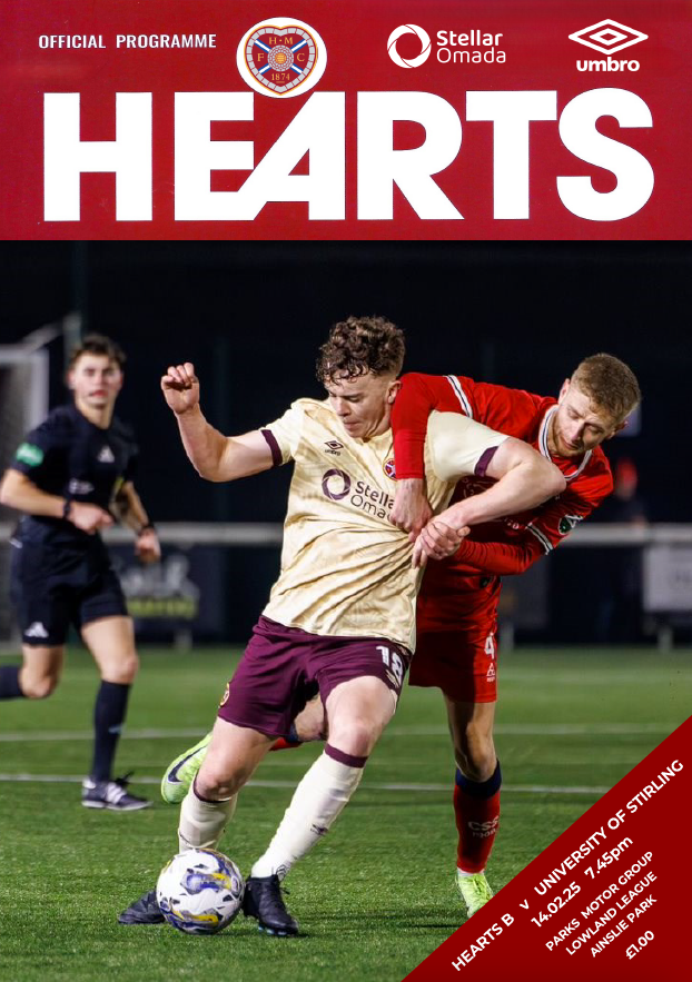 Hearts B v University of Stirling - 14/02/25