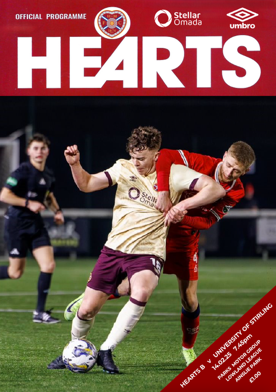 Hearts B v University of Stirling - 14/02/25