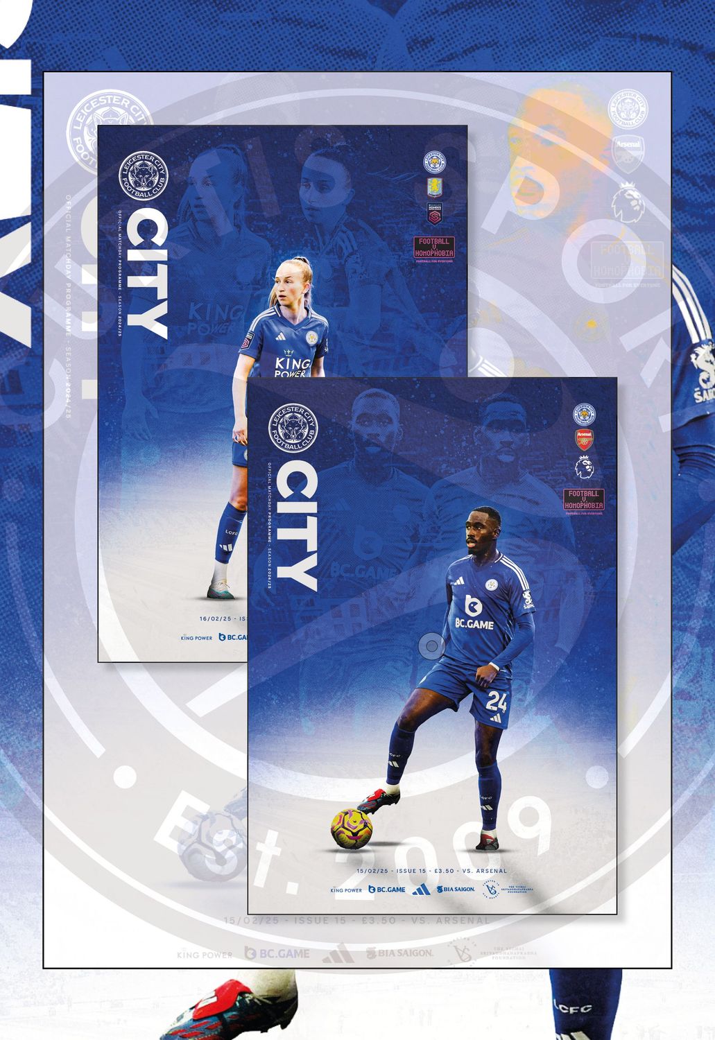 Leicester City v Arsenal / Leicester City Women v Aston Villa Women 2 in 1 - February '25