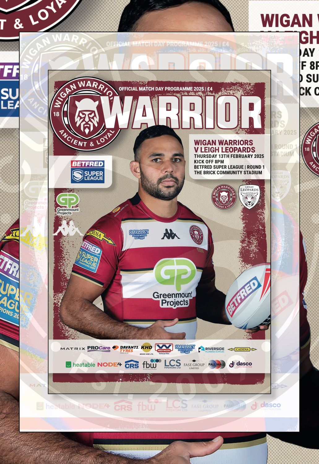 Wigan Warriors v Leigh Leopards - 13/02/25