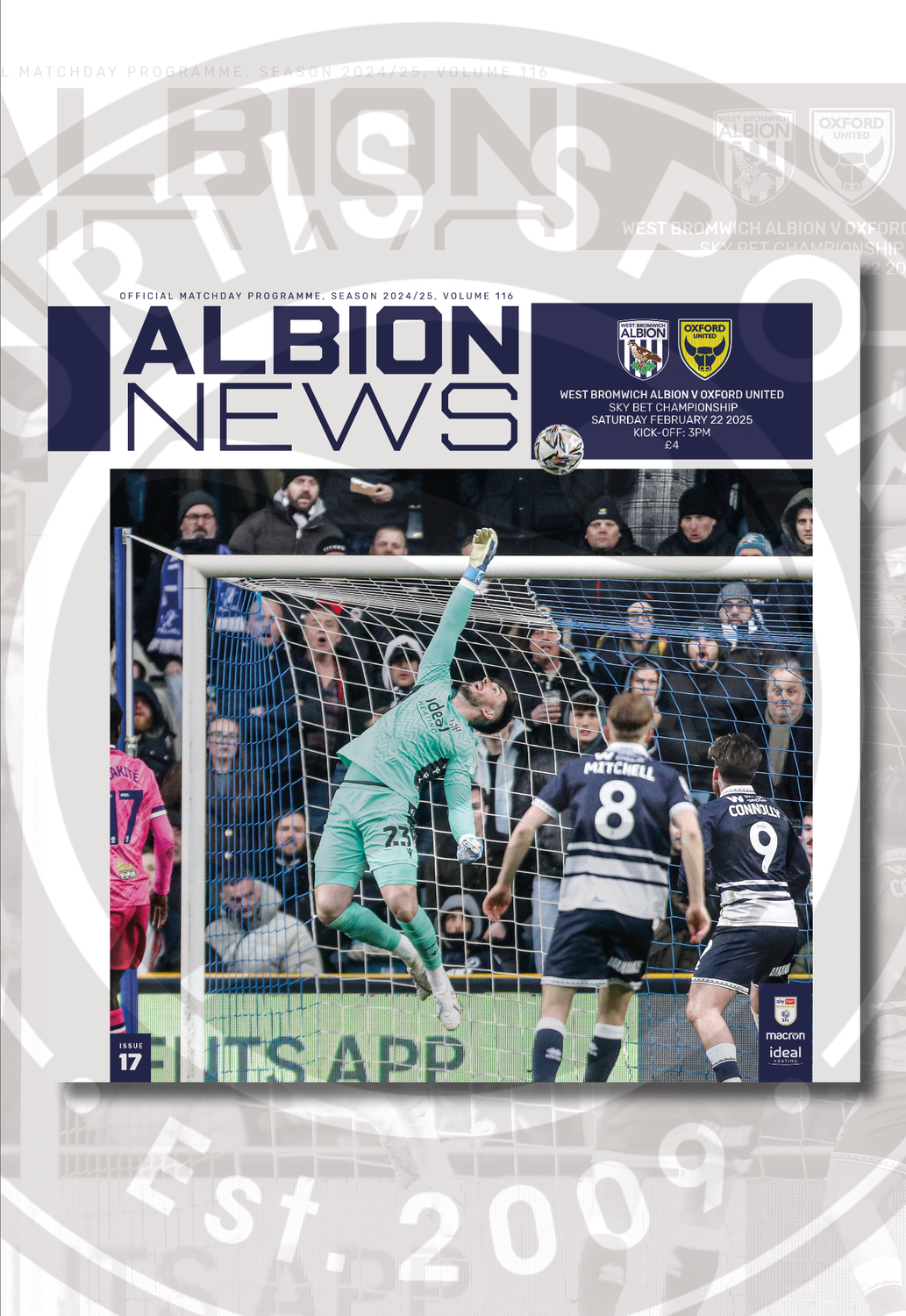 West Bromwich Albion v Oxford United - 22/02/25