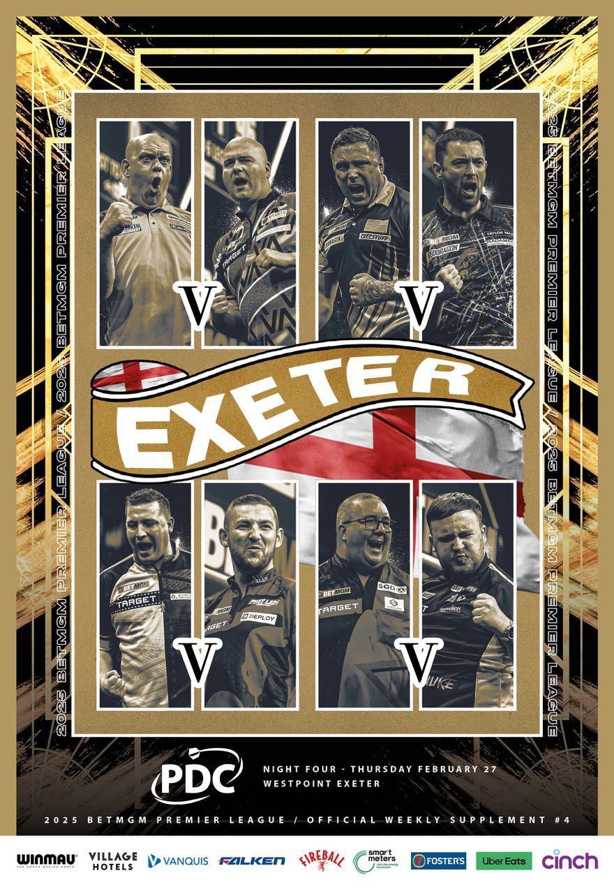 2025 PDC BetMGM Premier League Darts - Week 4 Supplement (Exeter)