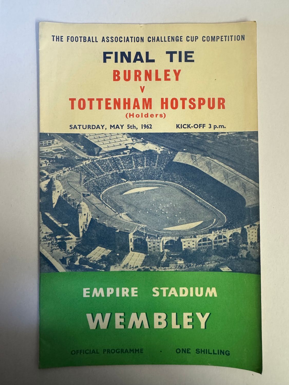 1962 FA Cup Final Burnley v Tottenham Hotspur