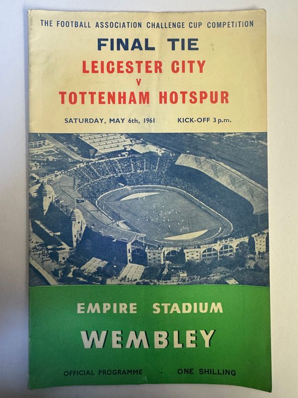 1961 FA Cup Final Leicester City v Tottenham Hotspur
