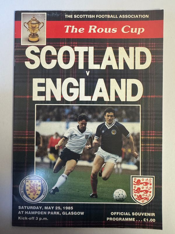 1985 Scotland V England