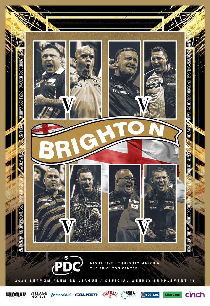 2025 PDC BetMGM Premier League Darts - Week 5 Supplement (Brighton)