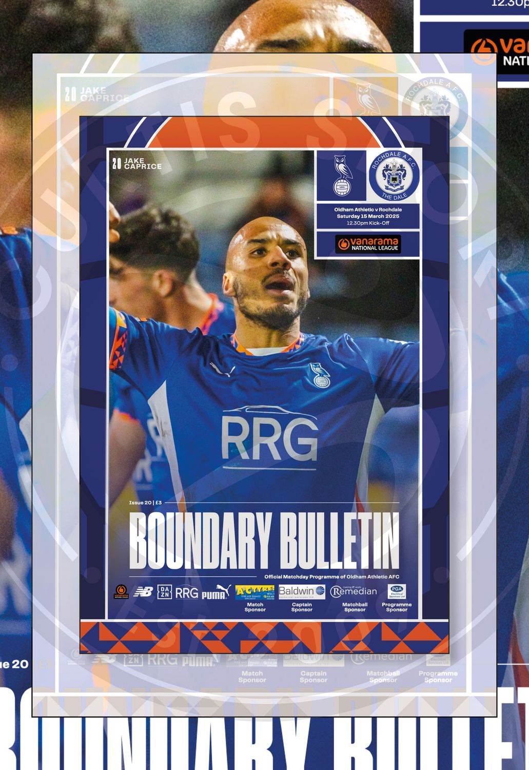 Oldham Athletic v Rochdale - 15/03/25