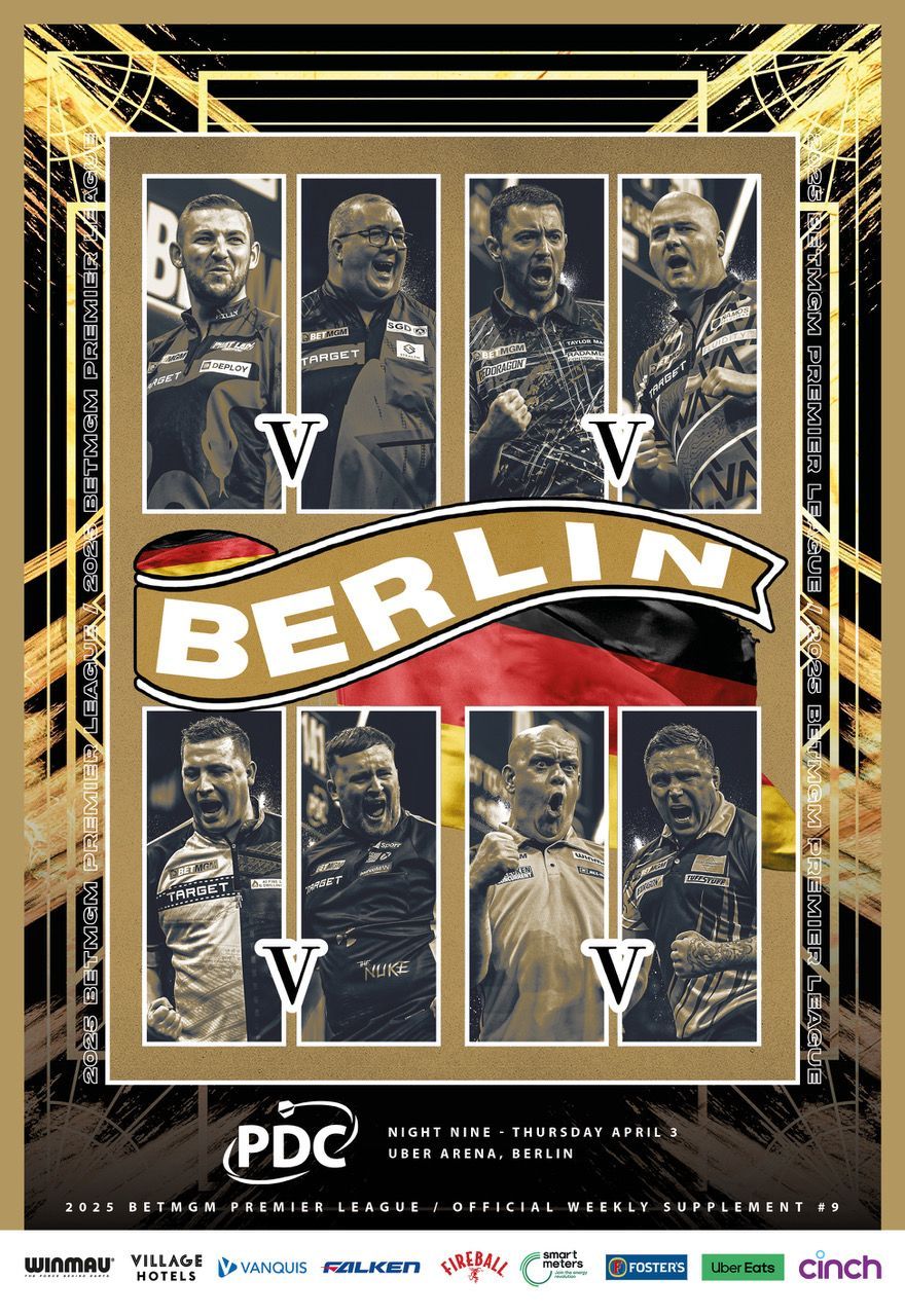 2025 PDC BetMGM Premier League Darts - Week 9 Supplement (Berlin)