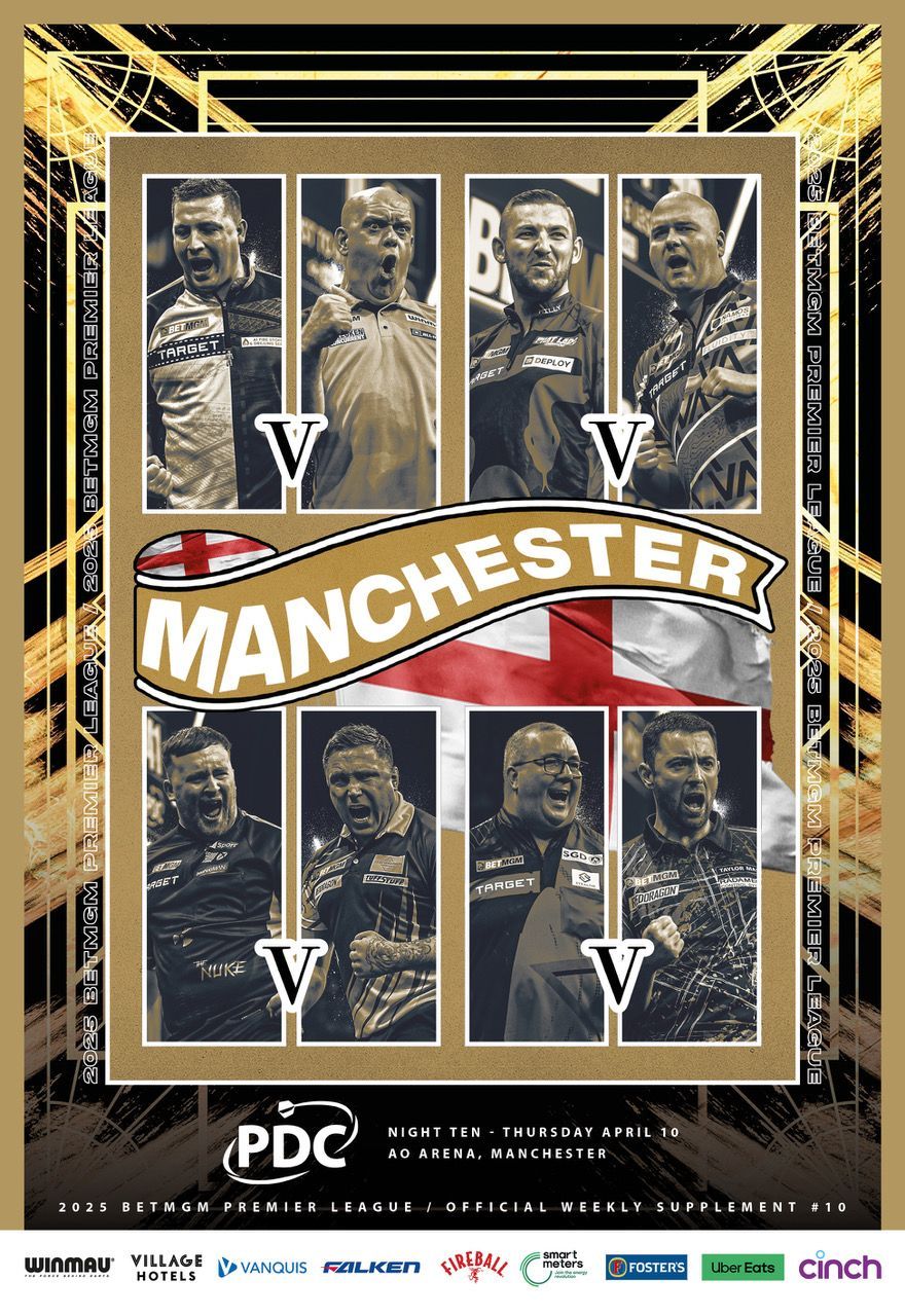 2025 PDC BetMGM Premier League Darts - Week 10 Supplement (Manchester)