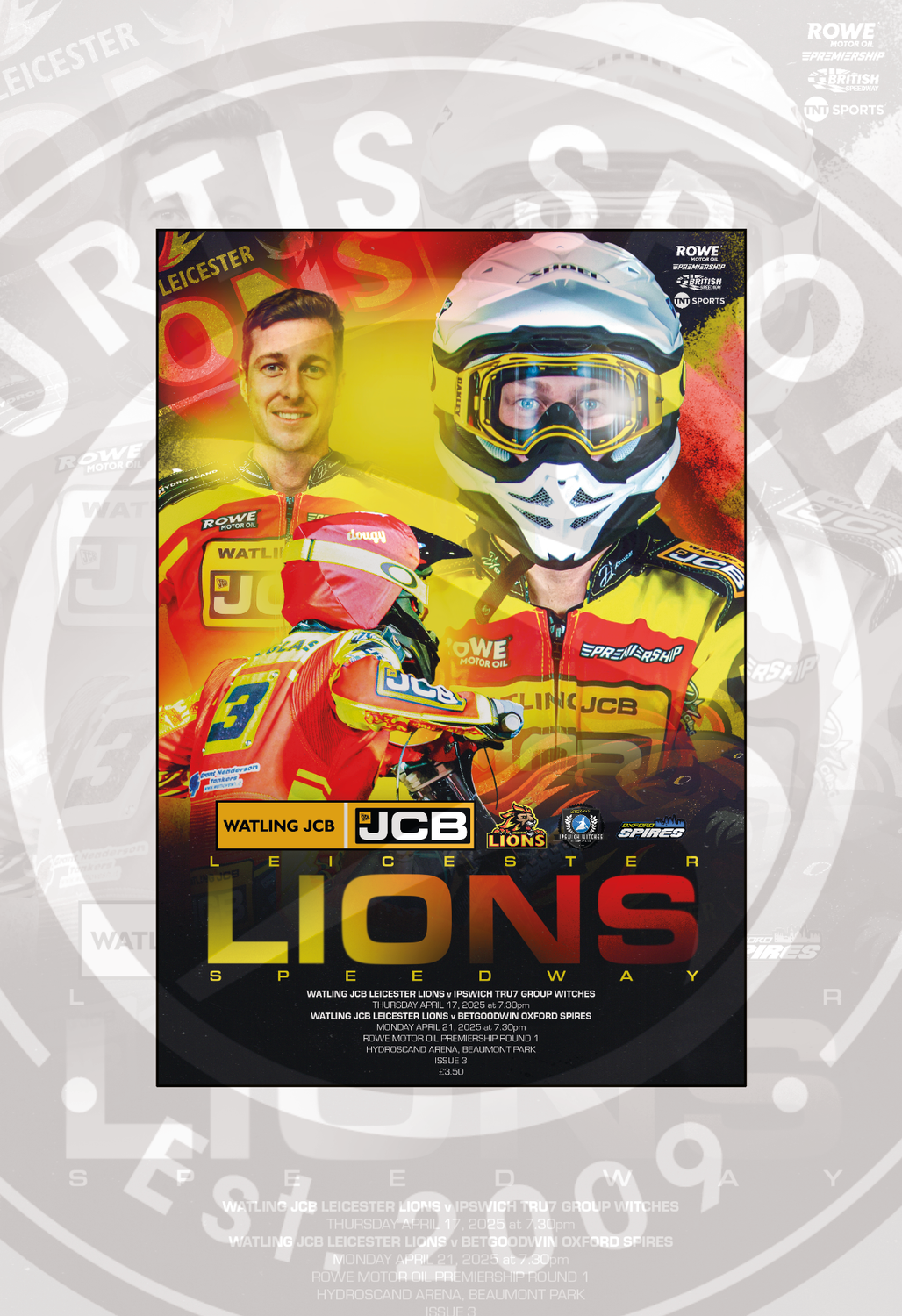 Leicester Lions v Ipswich Witches / Oxford Spires 2-IN-1 -'Apr 25