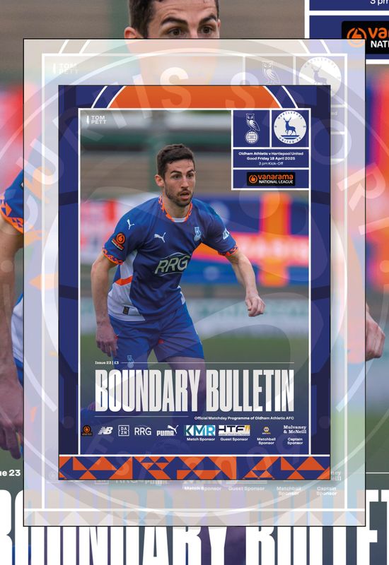 Oldham Athletic v Hartlepool United - 18/04/25