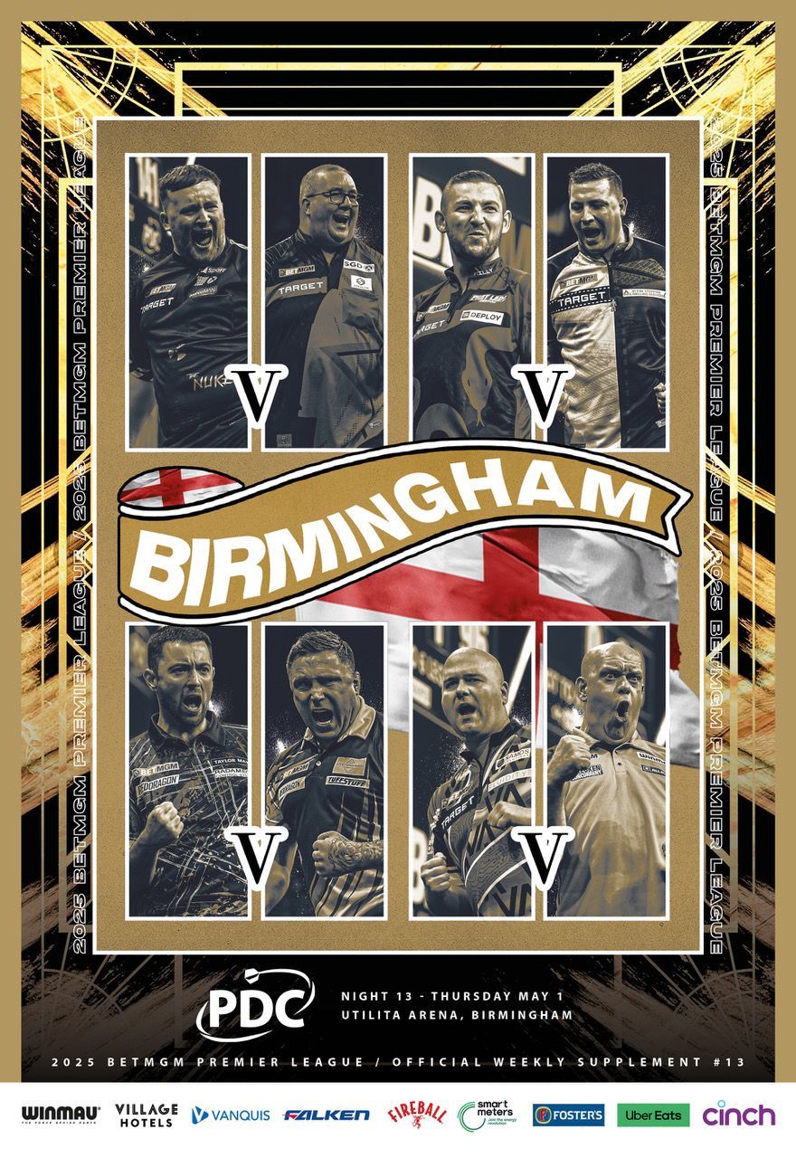 2025 PDC BetMGM Premier League Darts - Week 13 Supplement (Birmingham)