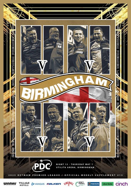 2025 PDC BetMGM Premier League Darts - Week 13 Supplement (Birmingham)