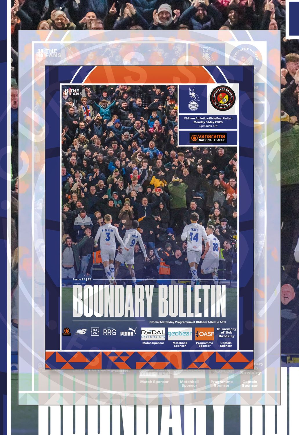 Oldham Athletic v Ebbsfleet United - 05/05/25