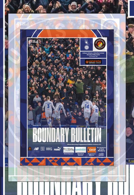 Oldham Athletic v Ebbsfleet United - 05/05/25