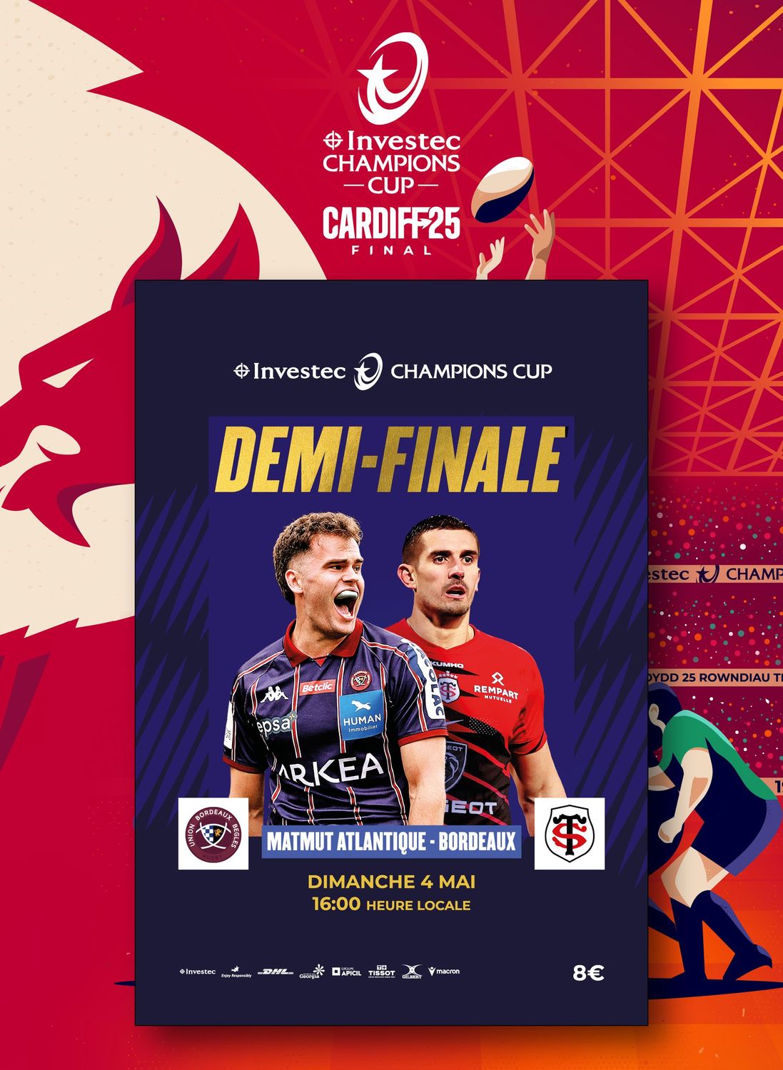2025 Investec Champions Cup Semi-Final - Union Bordeaux Bègles v Stade Toulousain