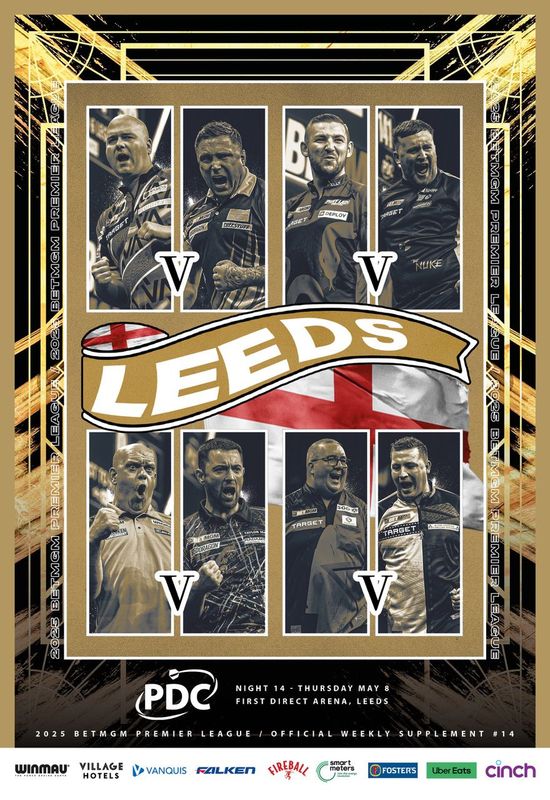 2025 PDC BetMGM Premier League Darts - Week 14 Supplement (Leeds)