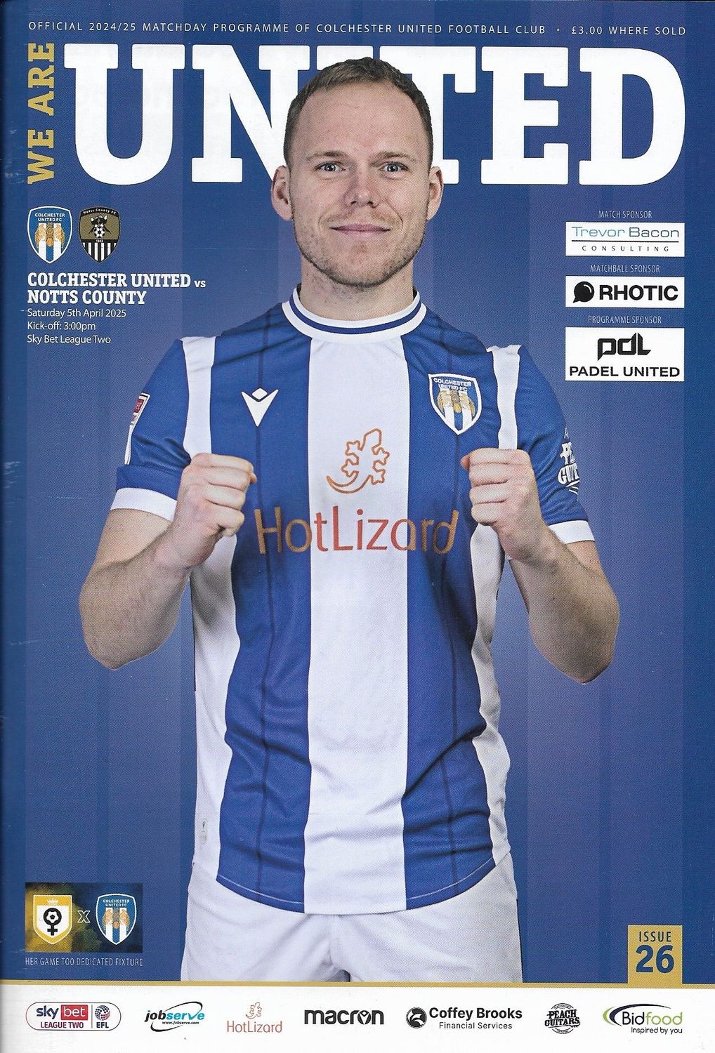 Colchester United v Notts County - 05/04/25